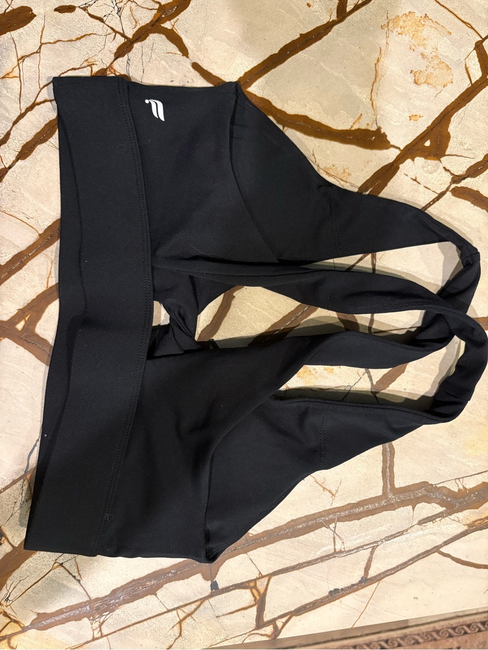 Fabletics Black Racerback Sports Bra